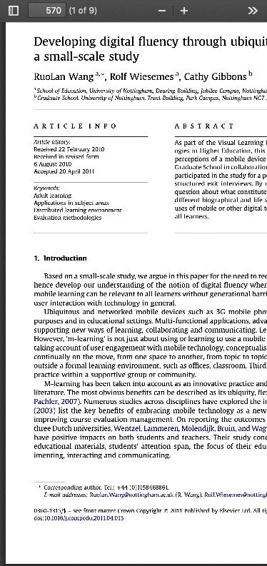 Screenshot of the same article condensed to an iphone - it appears illegible